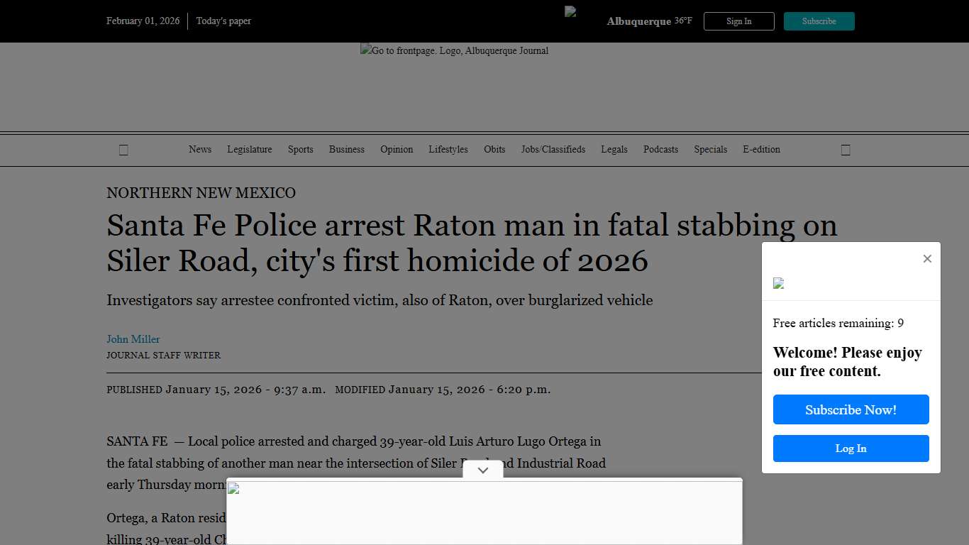 Santa Fe police investigate homicide on Siler Road